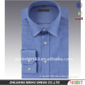 2016 100% cotton royal blue wrinkle free spread collar stripe men's business dress shirt wholesale